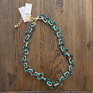Anthropologie Green Tortoiseshell Link belt - size M/L NWT